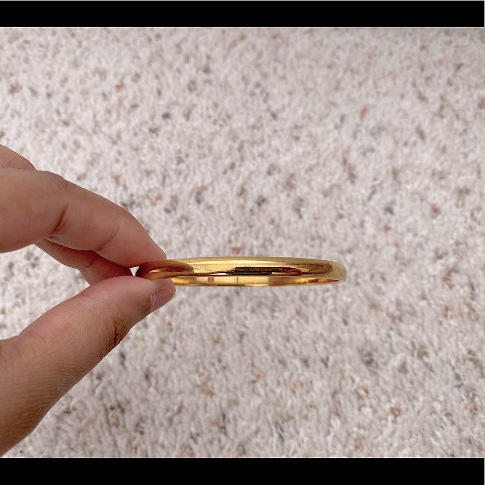 Gold Kate Spade NY heart of gold bangle